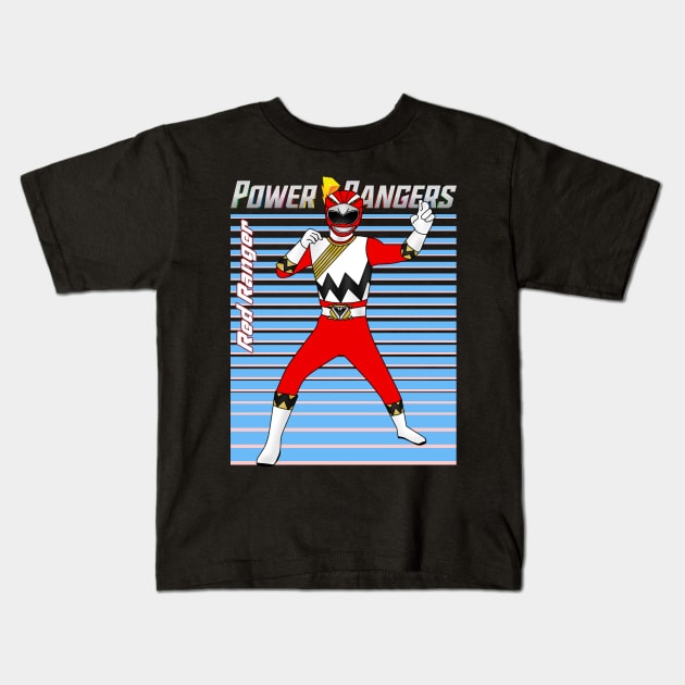 Green Power Ranger's Legendary Weaponry Kids T-Shirt by RonaldEpperlyPrice